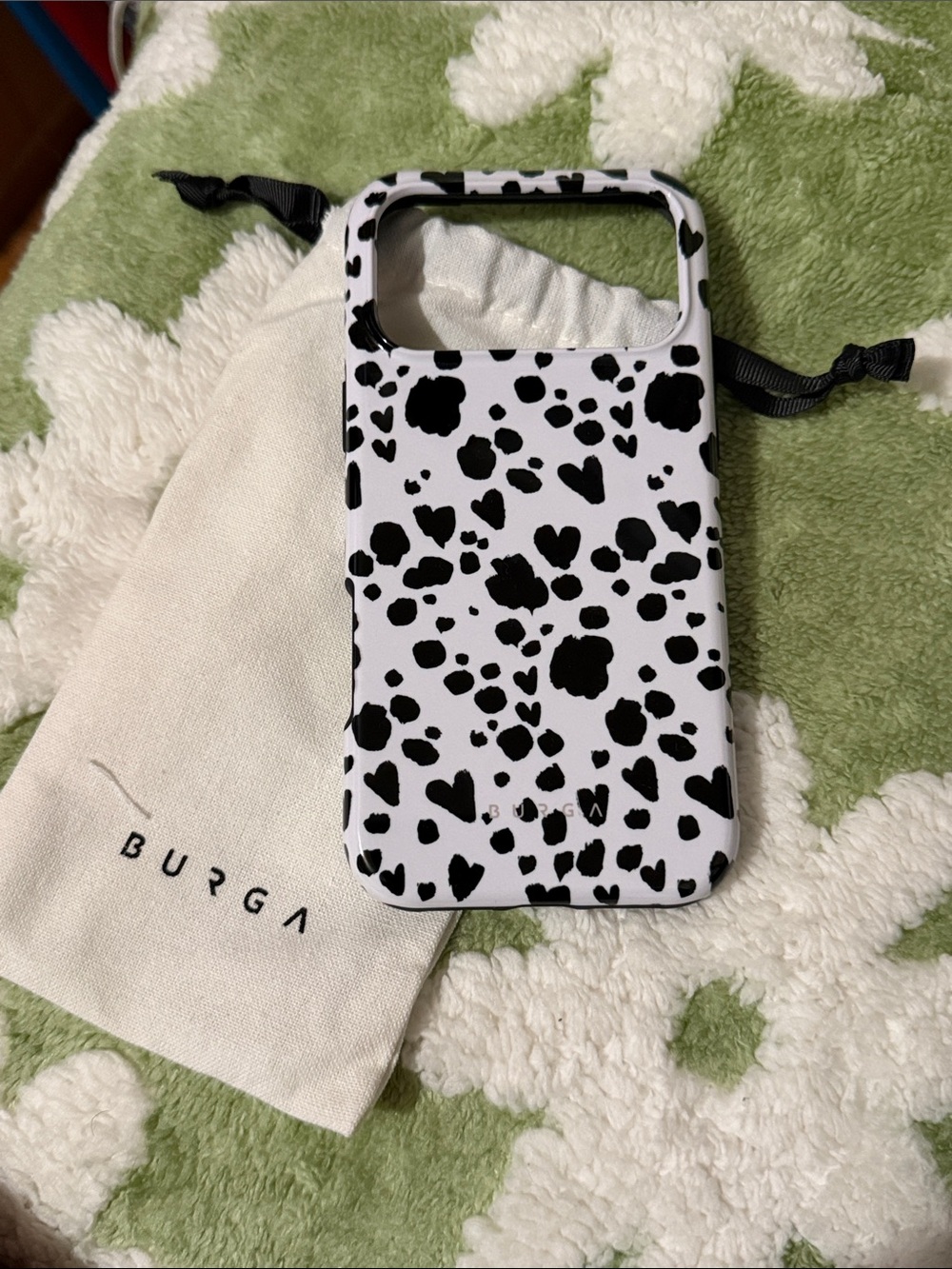 Burga Dalmatian Spot Protective Phone Case - Black & White